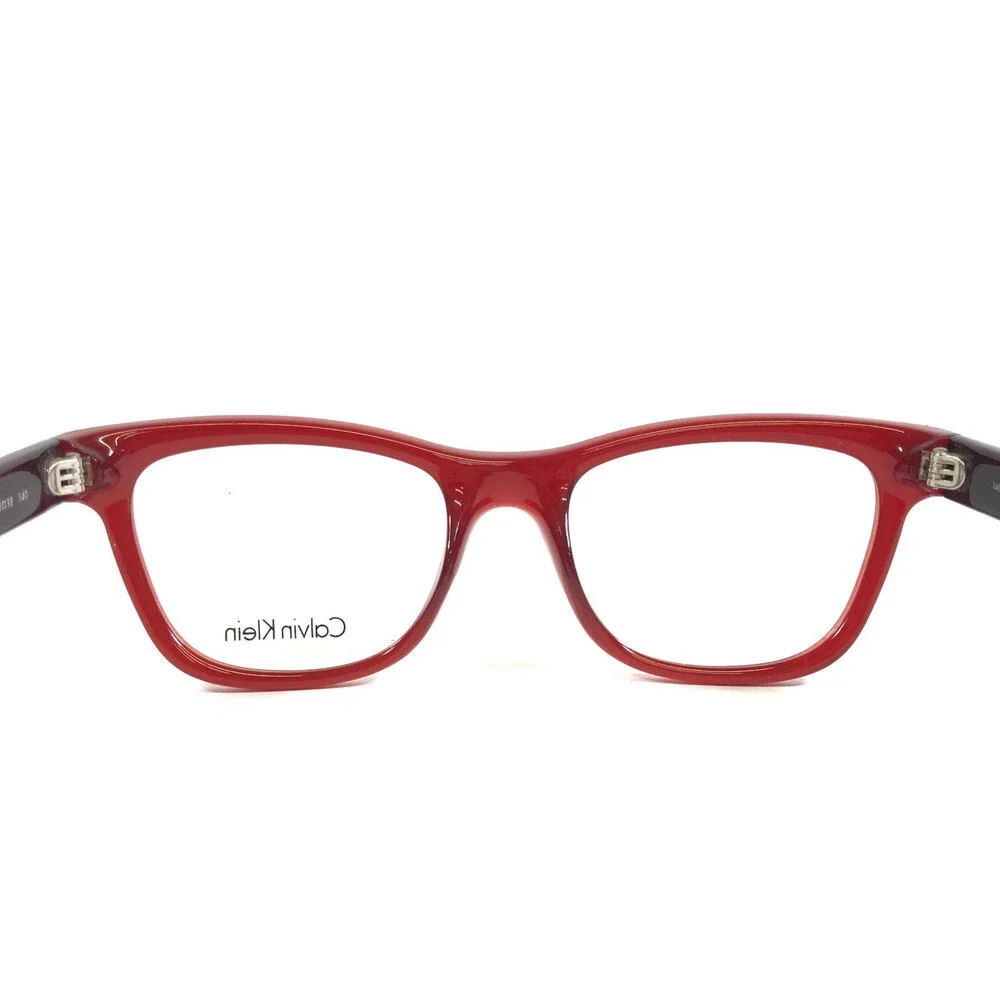 Calvin Klein Eyeglasses Frames CK5908 615 Brown Red Cat Eye Full Rim 51-18-140